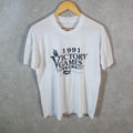 Vintage Screen Stars 1991 Victory Games Usoda New York Single Stitch T Shirt Men’s Small White C9566
