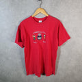 Vintage Anvil USA Grandma Embroidered Single Stitch T Shirt Men’s Large Red Big Fish Vintage