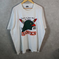 Vintage Screen Stars 1993 Hawks New Birds USA Single Stitch T Shirt Men’s 2XL White C9654