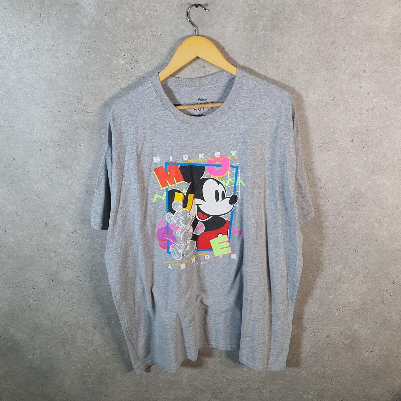 Vintage Disney Land Mickey Mouse T Shirt Men’s 2XL Grey Graphic Cartoon