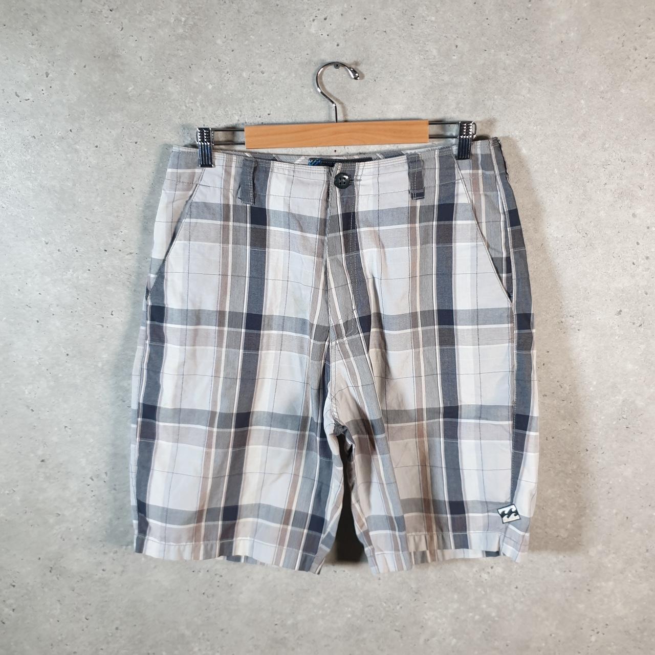 Vintage Billabong Surf Hawaii Shorts Cargo Men’s W32 Checkered Baggy Swim