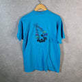 Vintage Trend Basics Misfits Pennie LA Graphic 90s USA Single Stitch T Shirt Men’s Large Blue