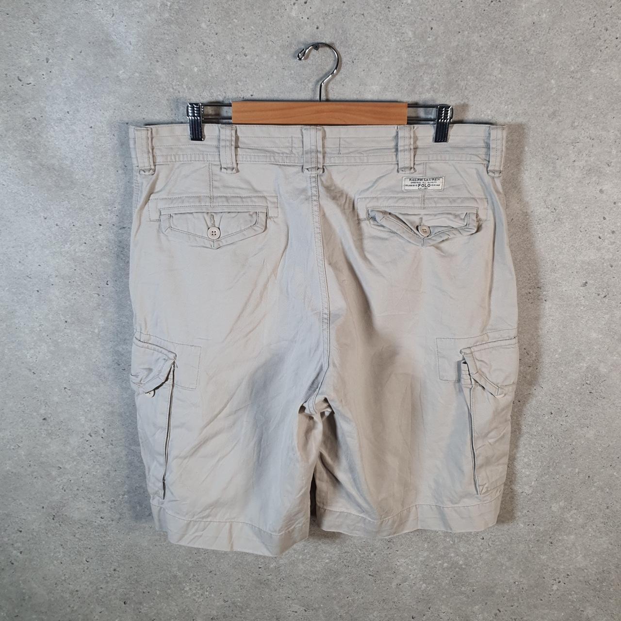 Vintage Ralph Lauren Polo Shorts Jorts Chino Cargo Men’s W38 Brown Baggy Cotton