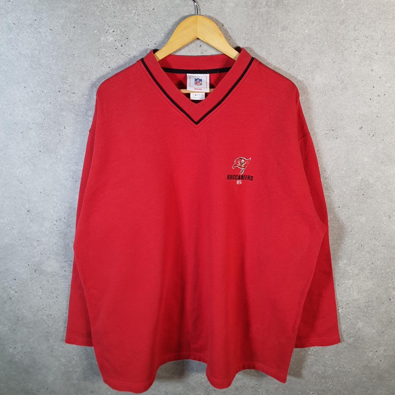 Vintage NFL Tampa Bay Buccaneers Sweatshirt Mens 2XL Red Pullover USA Pro Sport