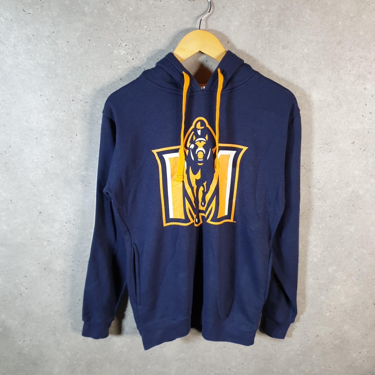 Vintage Russell Athletic American Pro Sport Hoodie Men’s Small Navy Blue Pullover Baggy
