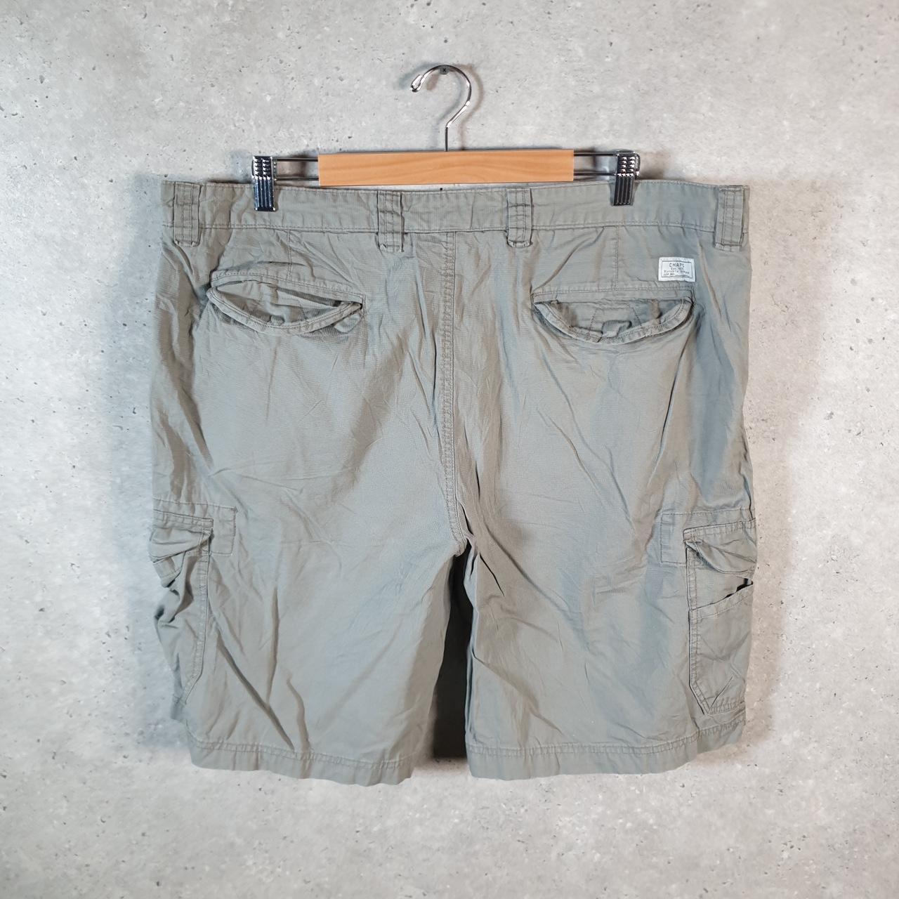 Vintage Chaps Ralph Lauren Chino Shorts Jorts Cargo Men’s W42 Grey Baggy Cotton A4283