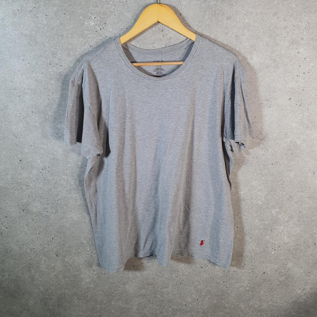 Vintage Ralph Lauren Polo Sport T Shirt Men’s Large Grey Classic Fit Embroidered Pony C8685