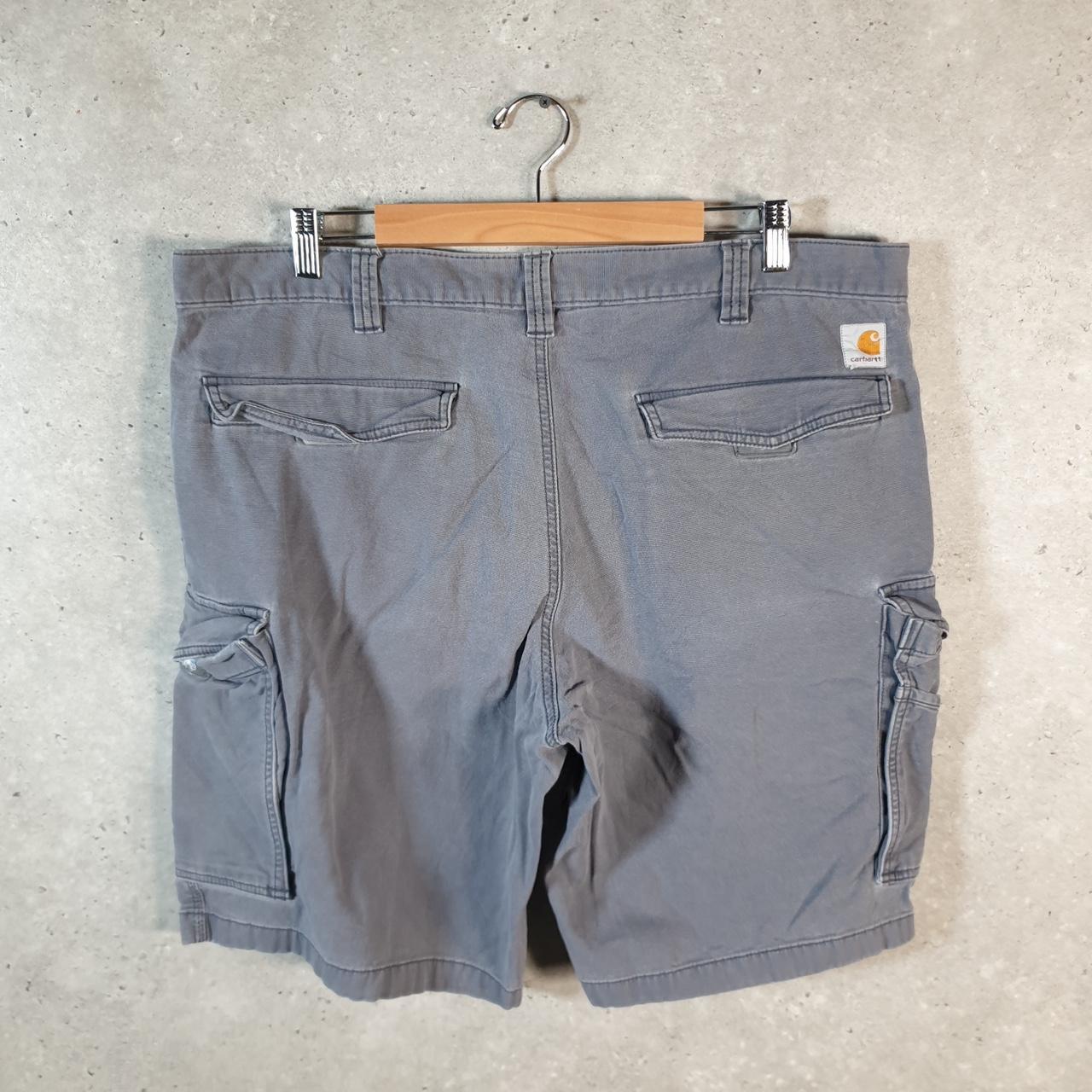 Vintage Carhartt Baggy Carpenter Shorts Jorts Cargo Men’s W42 Grey Relaxed Fit Workwear