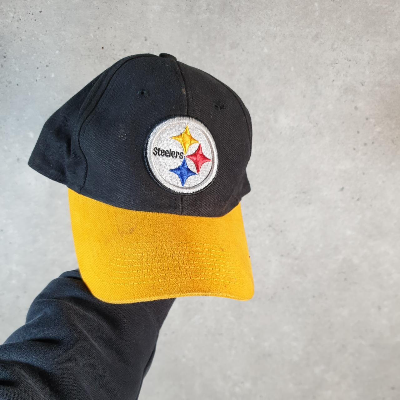 Vintage New Era NFL Reebok Pittsburgh Steeleers Cap Men’s USA Spellout Athletic C8542