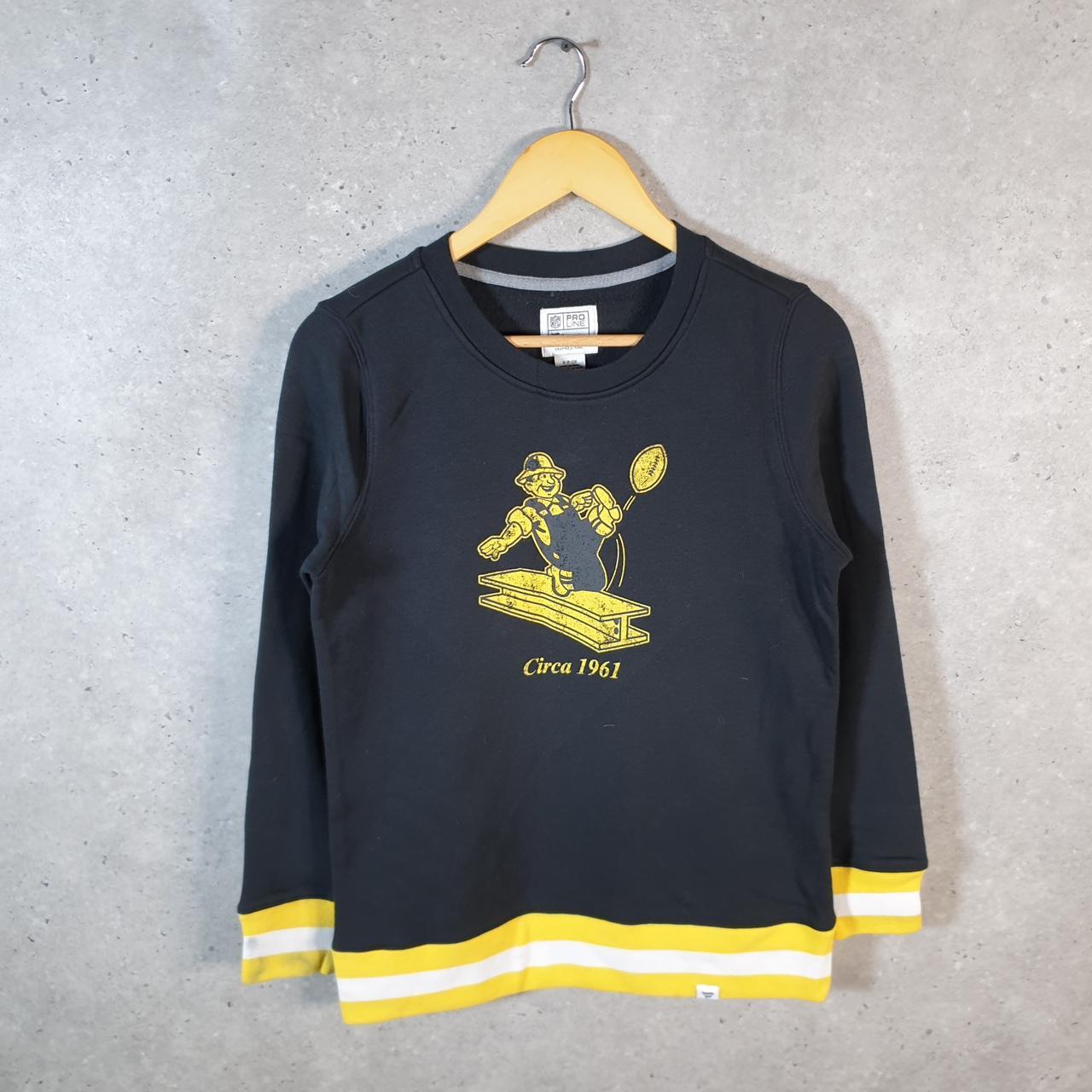 Vintage NFL Pro Line Fanatics Sweatshirt Womens Small Black USA Pro Sport Football