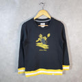 Vintage NFL Pro Line Fanatics Sweatshirt Womens Small Black USA Pro Sport Football