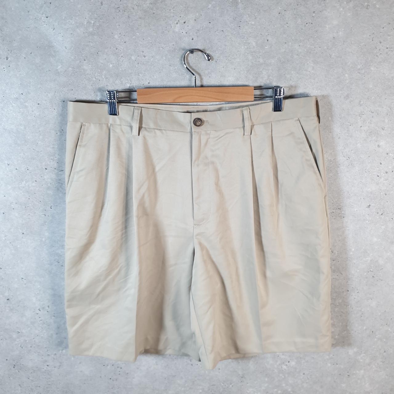 Vintage Izod Golf Chino Shorts Jorts Cargo Men’s W38 Brown Baggy Cotton