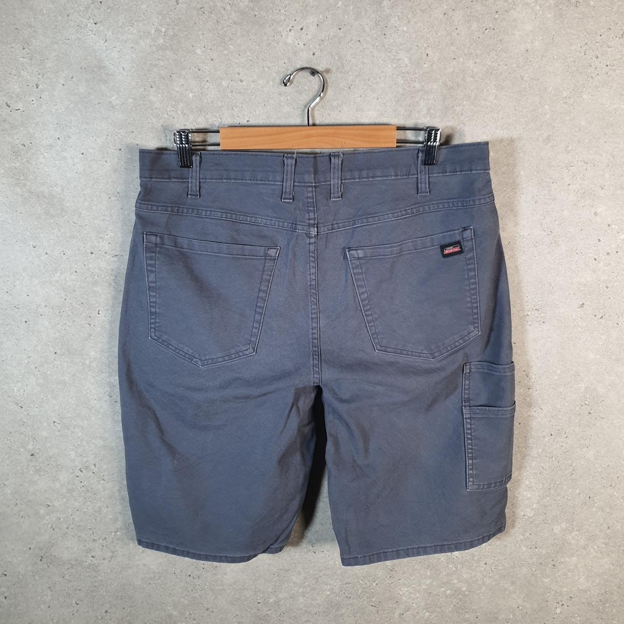 Vintage Dickies Baggy Chino Shorts Jorts Cargo Mens W36 Blue Relaxed Fit