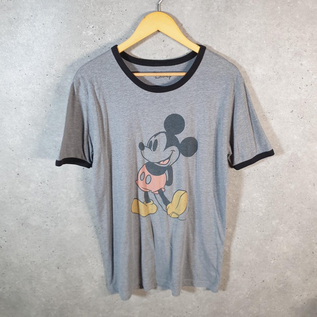 Vintage Disney Land Mickey Mouse T Shirt Men’s Large Grey Graphic Cartoon C9690