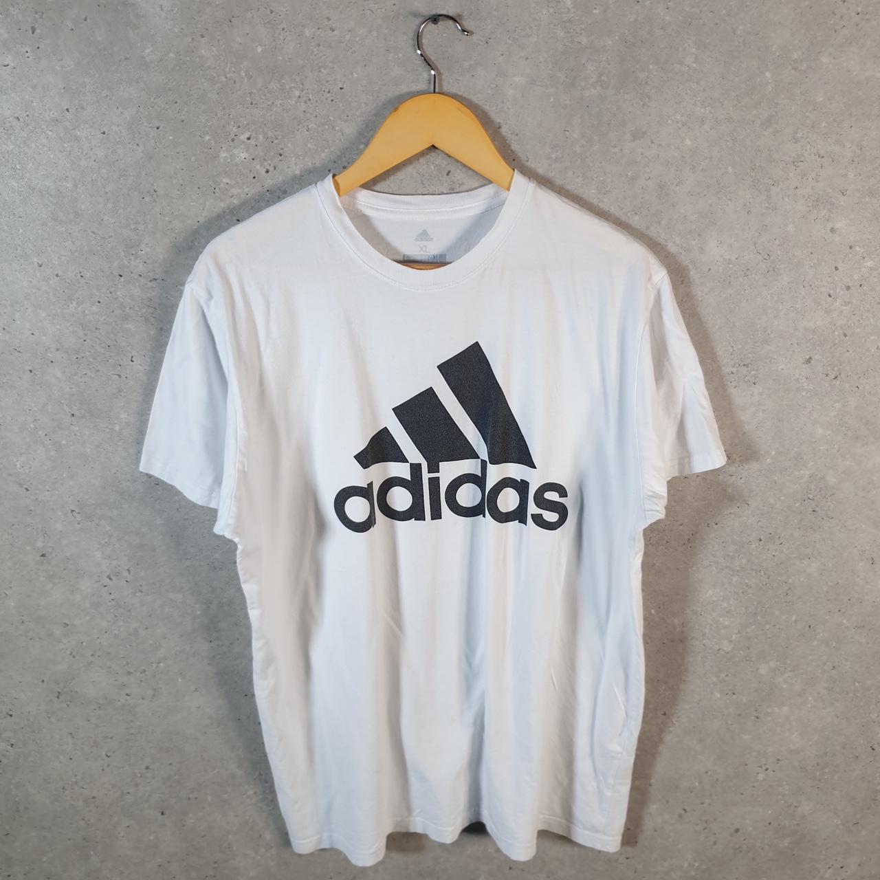 Vintage Adidas Golf Spellout T Shirt Men’s XL White Three Stripes Athletic