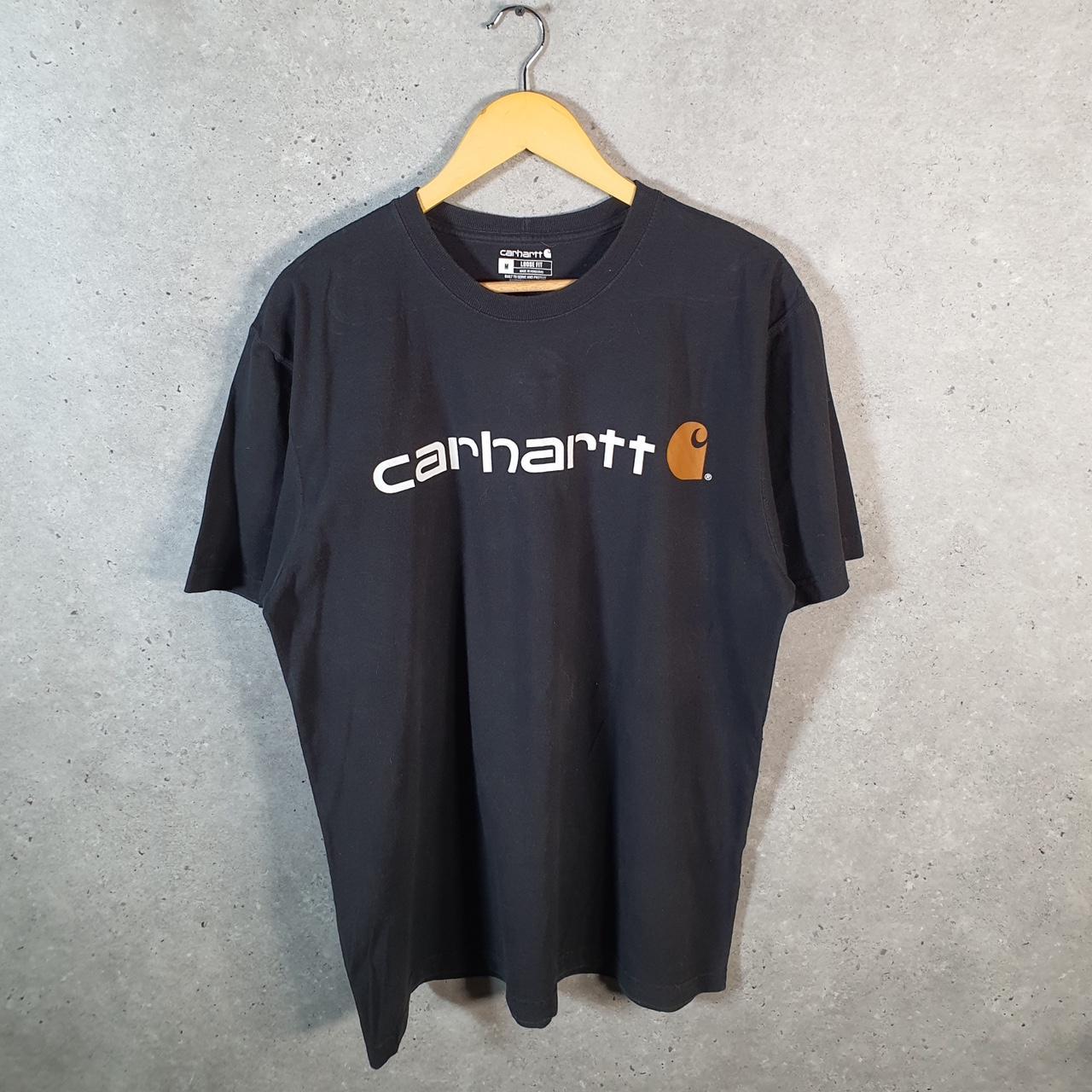 Vintage Carhartt Pocket T Shirt Men’s Medium Black Workwear Chore Utility Loose Fit C9234