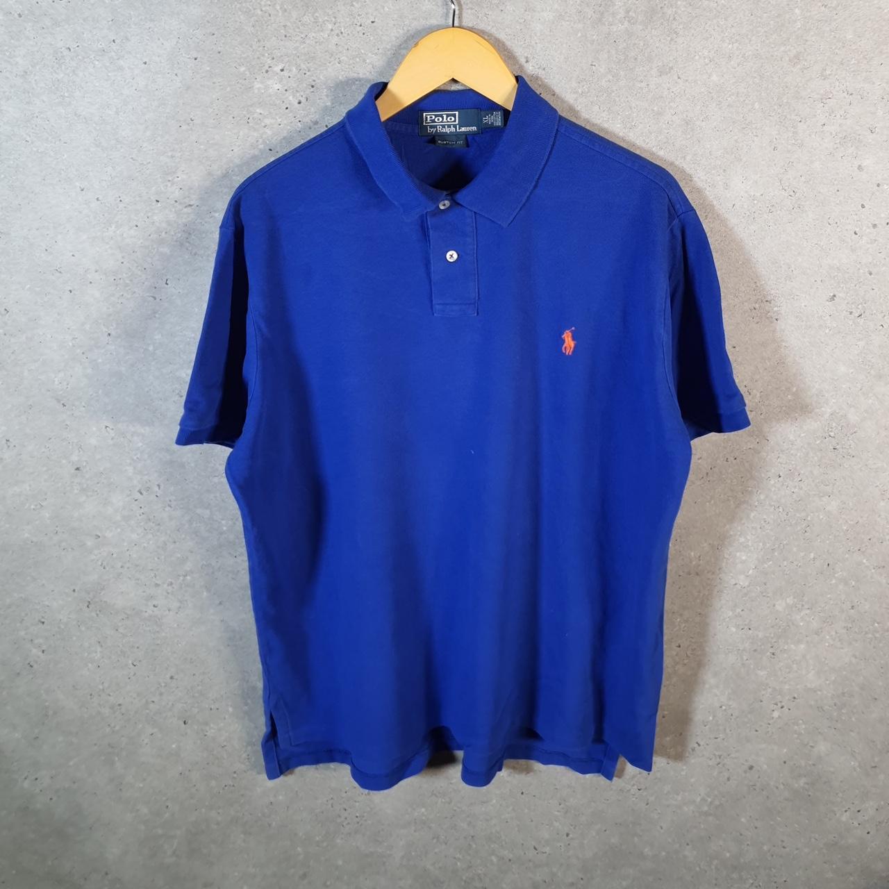 Vintage Ralph Lauren Polo Shirt Men’s XL Blue Golf Cotton Pony
