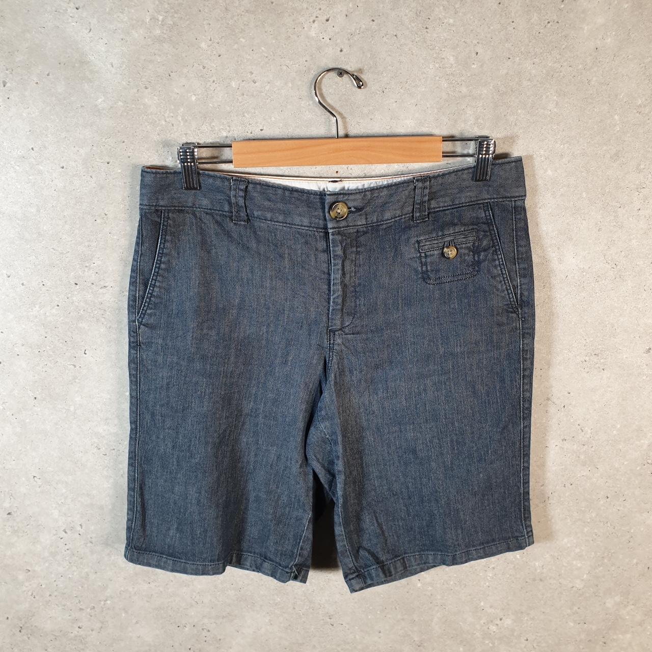 Vintage Dockers Chino Shorts Jorts Cargo Womens W32 Grey Baggy Cotton