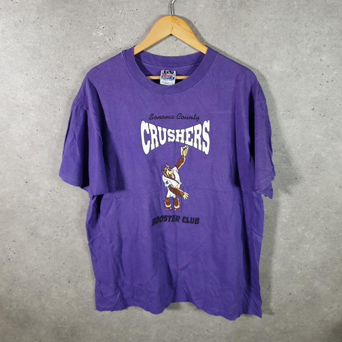 Vintage Hanes Beefy Sonoma County Crushers USA Single Stitch T Shirt Men’s XL Purple Big Fish Vintage