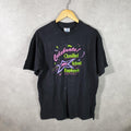 Vintage Hanes Beefy California School 90s USA Single Stitch T Shirt Men’s Large Black Big Fish Vintage