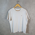 Vintage Tommy Hilfiger T Shirt Men’s Large White Classic Fit Embroidered Logo