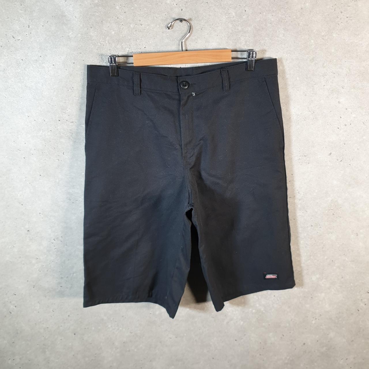 Vintage Dickies Baggy Chino Shorts Jorts Cargo Mens W34 Black Loose Fit