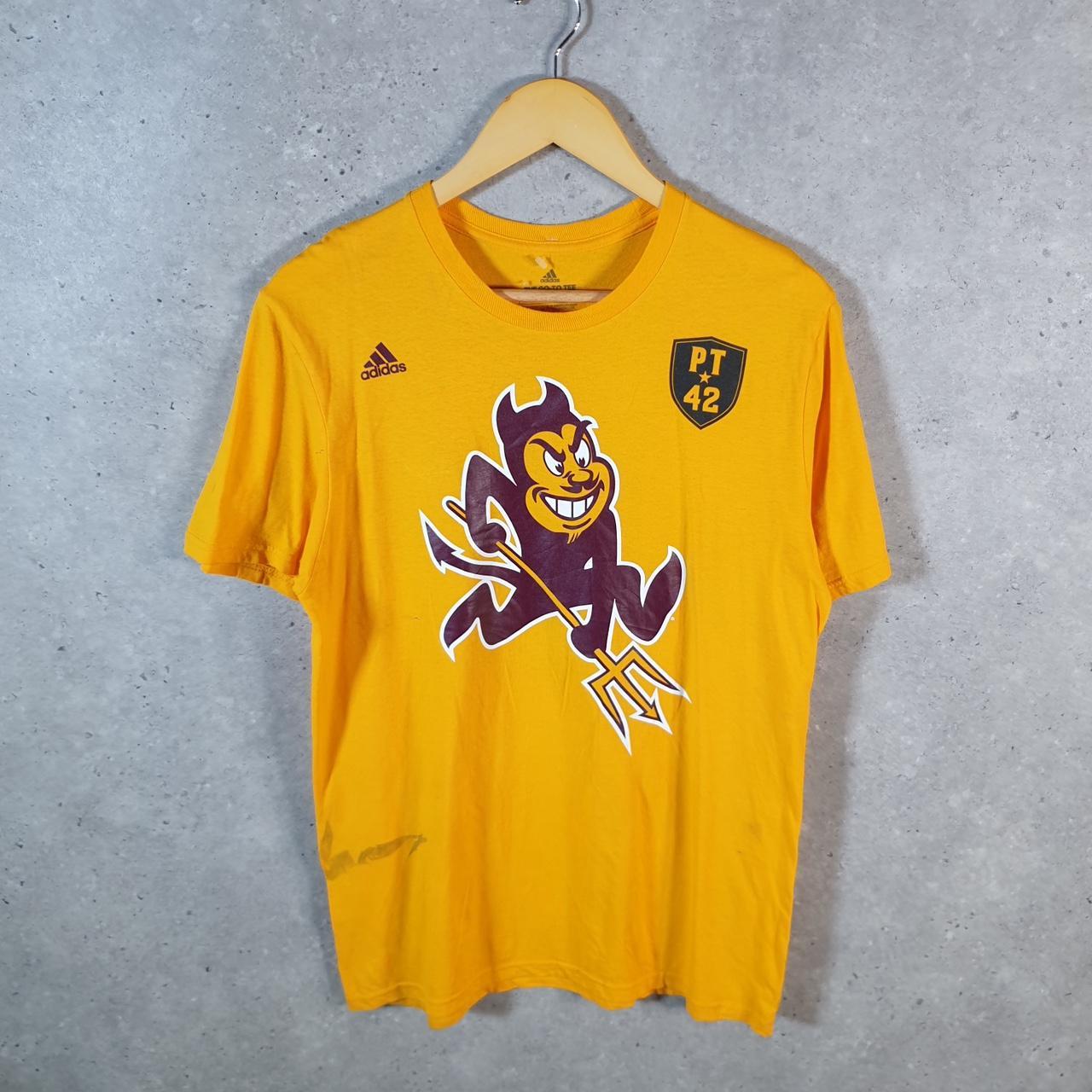 Vintage Adidas Go To Tee T Shirt Arizona State Uni Men’s Medium Orange Three Stripes