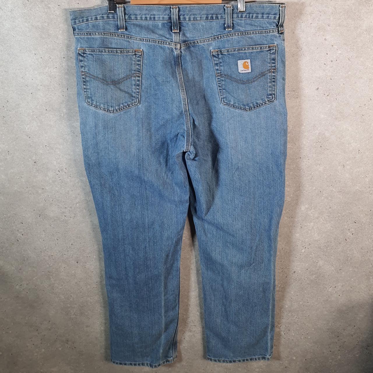 Vintage Carhartt Workwear Carpenter Jeans Mens W40 L32 Blue Denim Traditional Fit USA