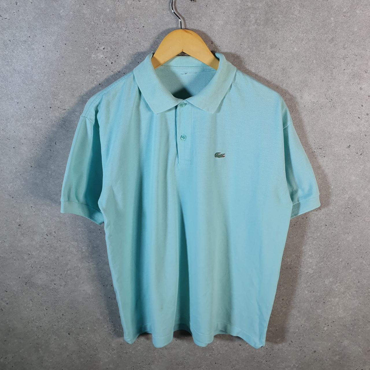 Vintage Lacoste Polo Shirt Men’s Medium Blue Classic Fit Embroidered Logo