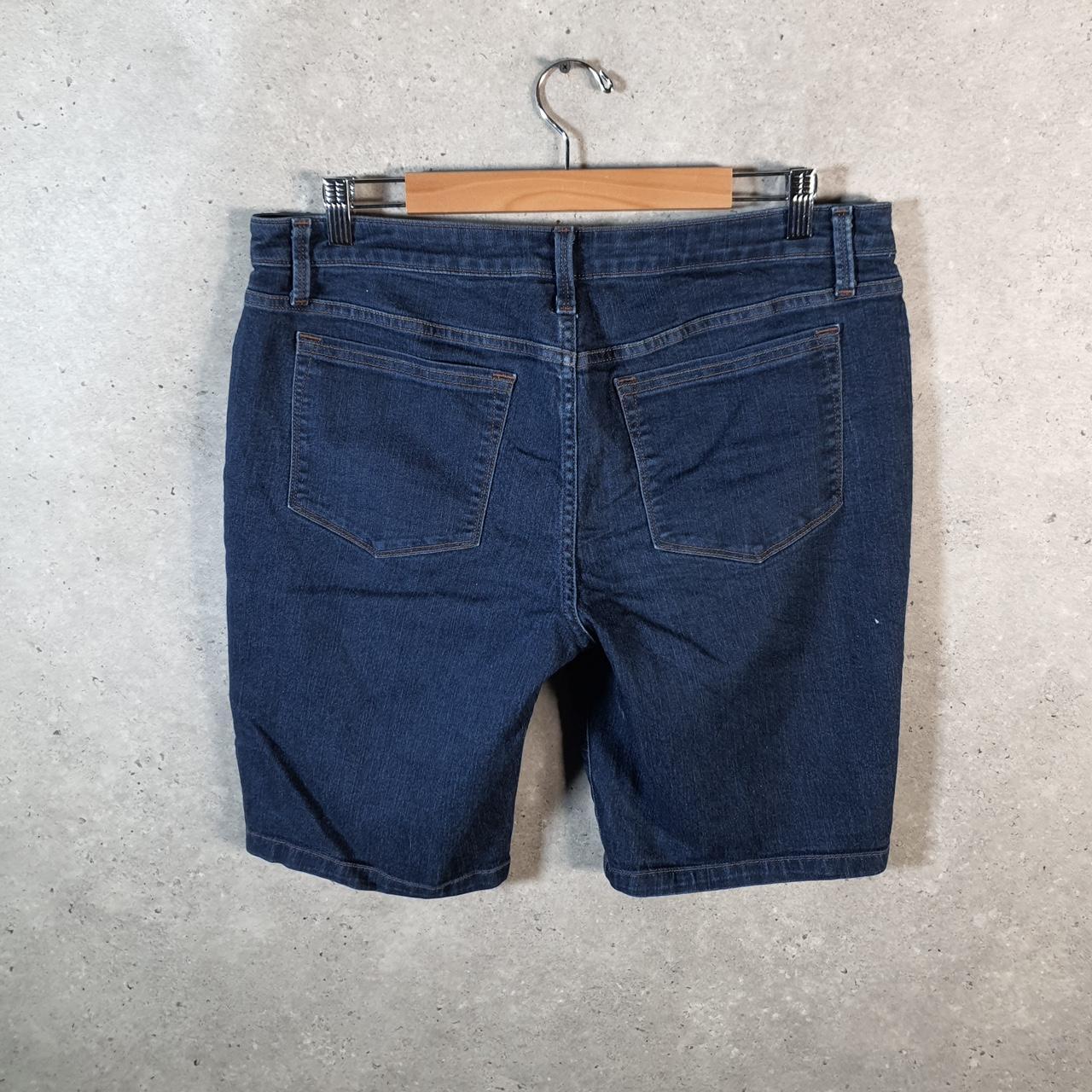 Vintage Lee Baggy Shorts Jorts Cargo Womens W34 Blue Denim Relaxed Cargo