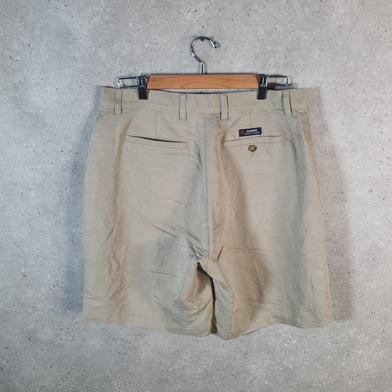 Vintage Chaps Ralph Lauren Polo Shorts Jorts Chino Cargo Men’s W34 Brown Baggy Cotton