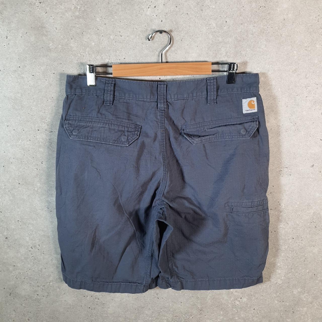 Vintage Carhartt Baggy Carpenter Shorts Jorts Cargo Men’s W36 Grey Relaxed Fit Workwear A4873