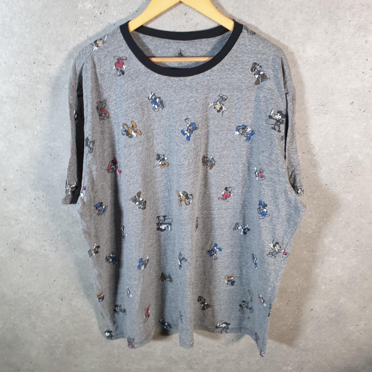 Vintage Disney Land Mickey Mouse T Shirt Men’s 2XL Grey Graphic Cartoon