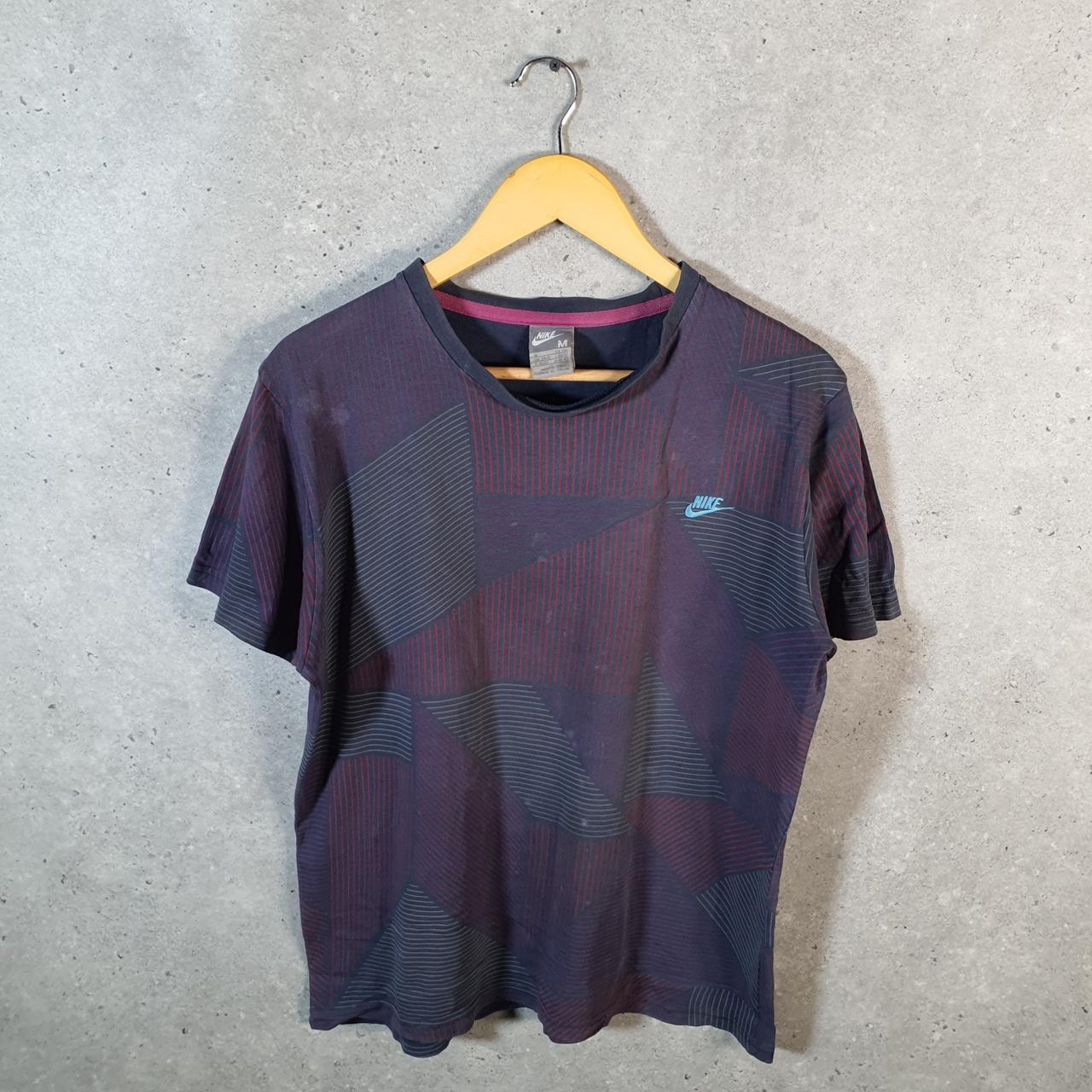 Vintage Nike 90s Embroidered T Shirt Men’s Medium Casual Blue Swoosh Athletic