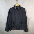 Vintage Ralph Lauren Polo Harrington Bomber Jacket Men’s Large Black Pony Full Zip Big Fish Vintage