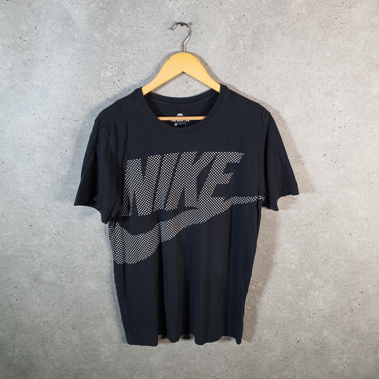Vintage Nike Spellout T Shirt Shirt Men’s Large Black Logo Swoosh Athletic C9853