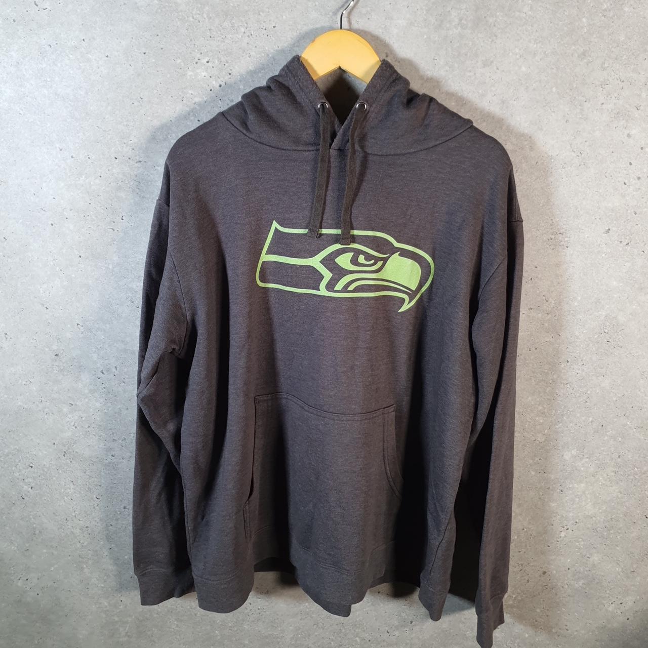 Vintage NFL Seattle Seahawks Hoodie Men’s XL Grey USA Pro Sport American Football