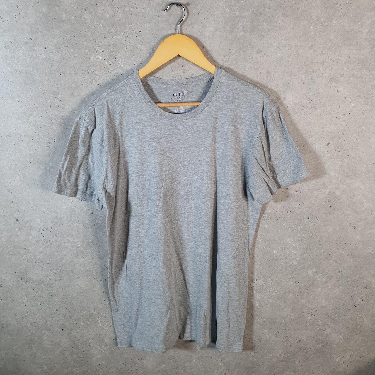 Vintage Ralph Lauren Polo T Shirt Men’s Medium Grey Classic Fit Casual C9129