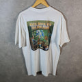 Vintage Anvil Kick Back Graphic USA 90s USA Single Stitch T Shirt Men’s XL White