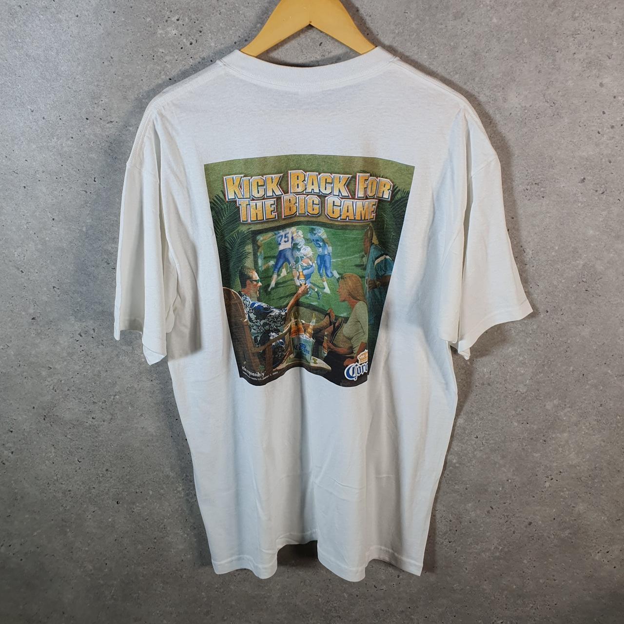 Vintage Anvil Kick Back Graphic USA 90s USA Single Stitch T Shirt Men’s XL White