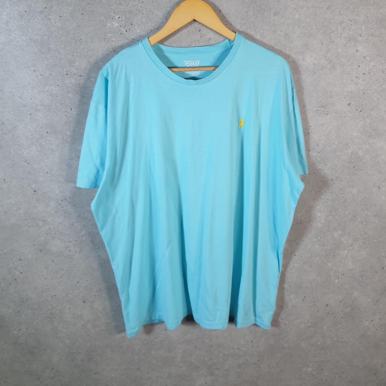 Vintage Ralph Lauren Polo T Shirt Men’s XL Blue Embroidered Classic Fit Pony C9047