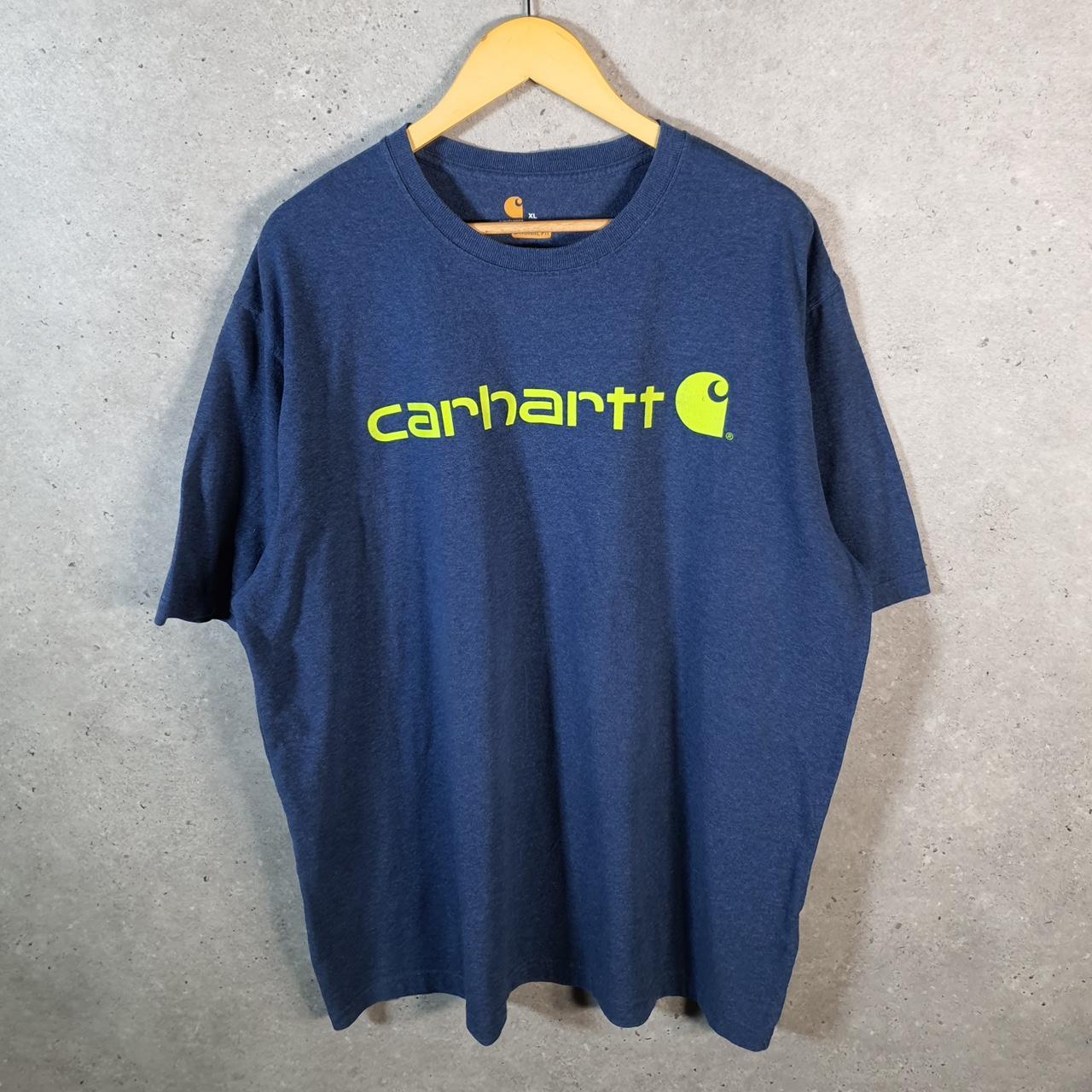 Vintage Carhartt Pocket T Shirt Men’s XL Blue Workwear Chore Utility Original Fit C9246