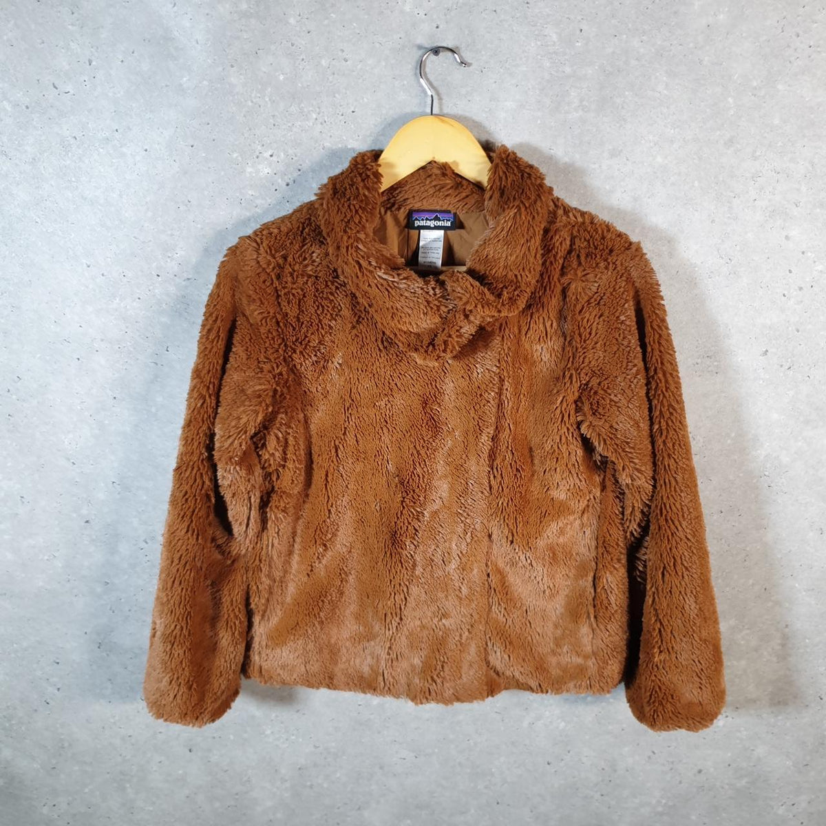 Vintage Patagonia Turtle Neck Pullover Fleece Sweater Womens XS Brown Winter