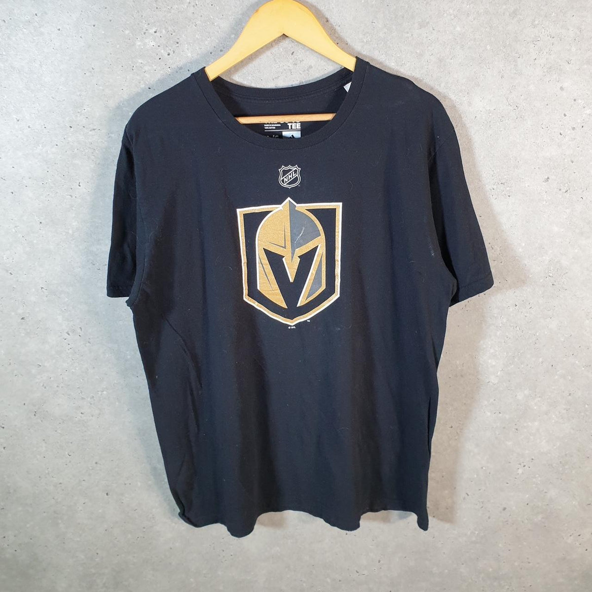 Vintage Adidas Go To Tee NHL Las Vegas Golden Knights T Shirt Men’s Large Black
