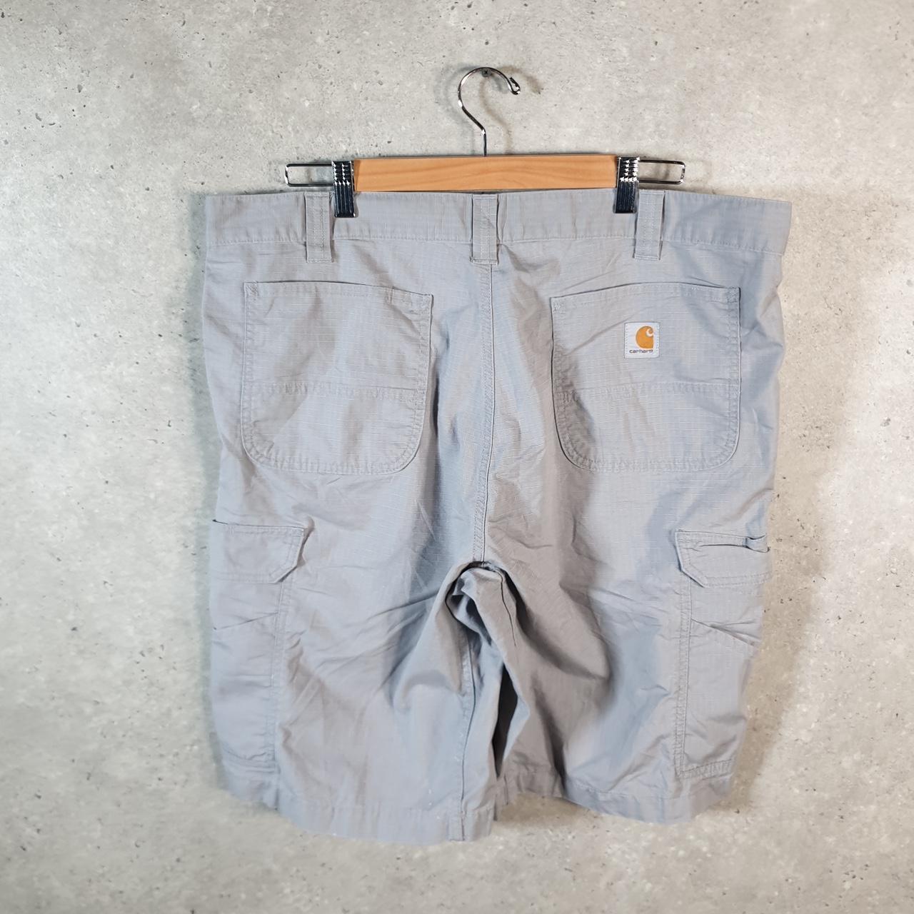 Vintage Carhartt Baggy Carpenter Shorts Jorts Cargo Men’s W40 Grey Relaxed Fit Workwear