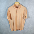 Vintage Izod Polo Shirt Men’s Large Orange Slim Fit Embroidered Logo