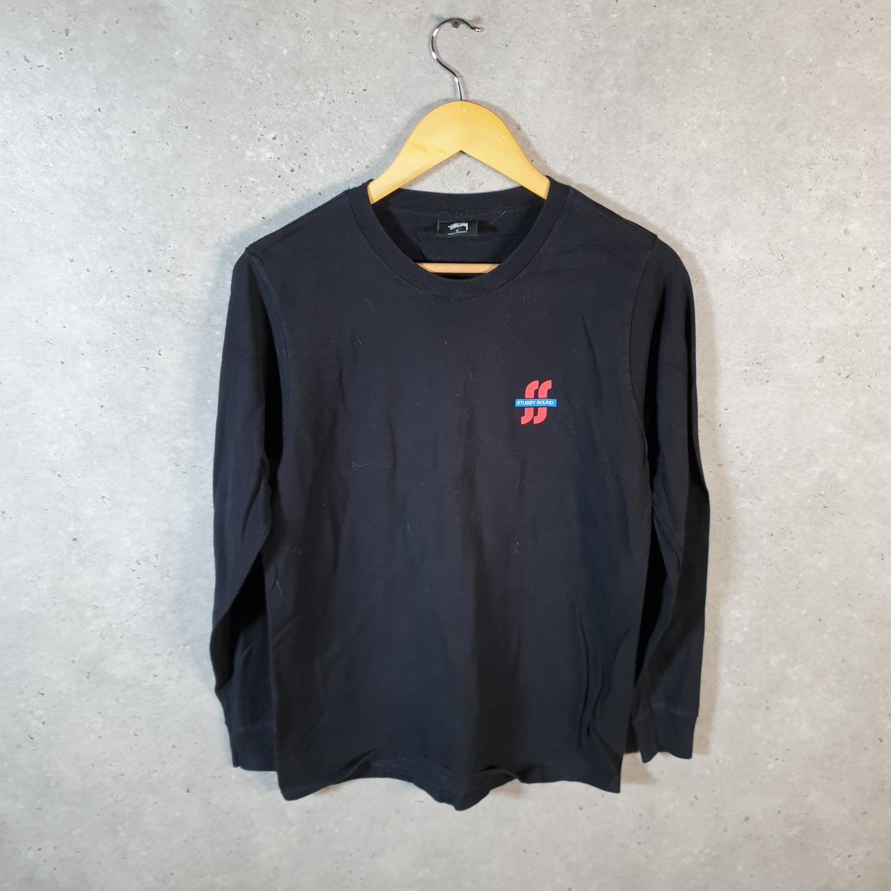 Vintage Stussy Sound System SSS T Shirt Men’s Small Black Graphic Long Sleeve