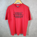 Vintage Hanes Douglas Tunnel Express 90s USA Single Stitch T Shirt Men’s XL Red C9429