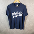 Vintage Fruit of the Loom Westside Baptist USA Single Stitch T Shirt Men’s Large Blue 1