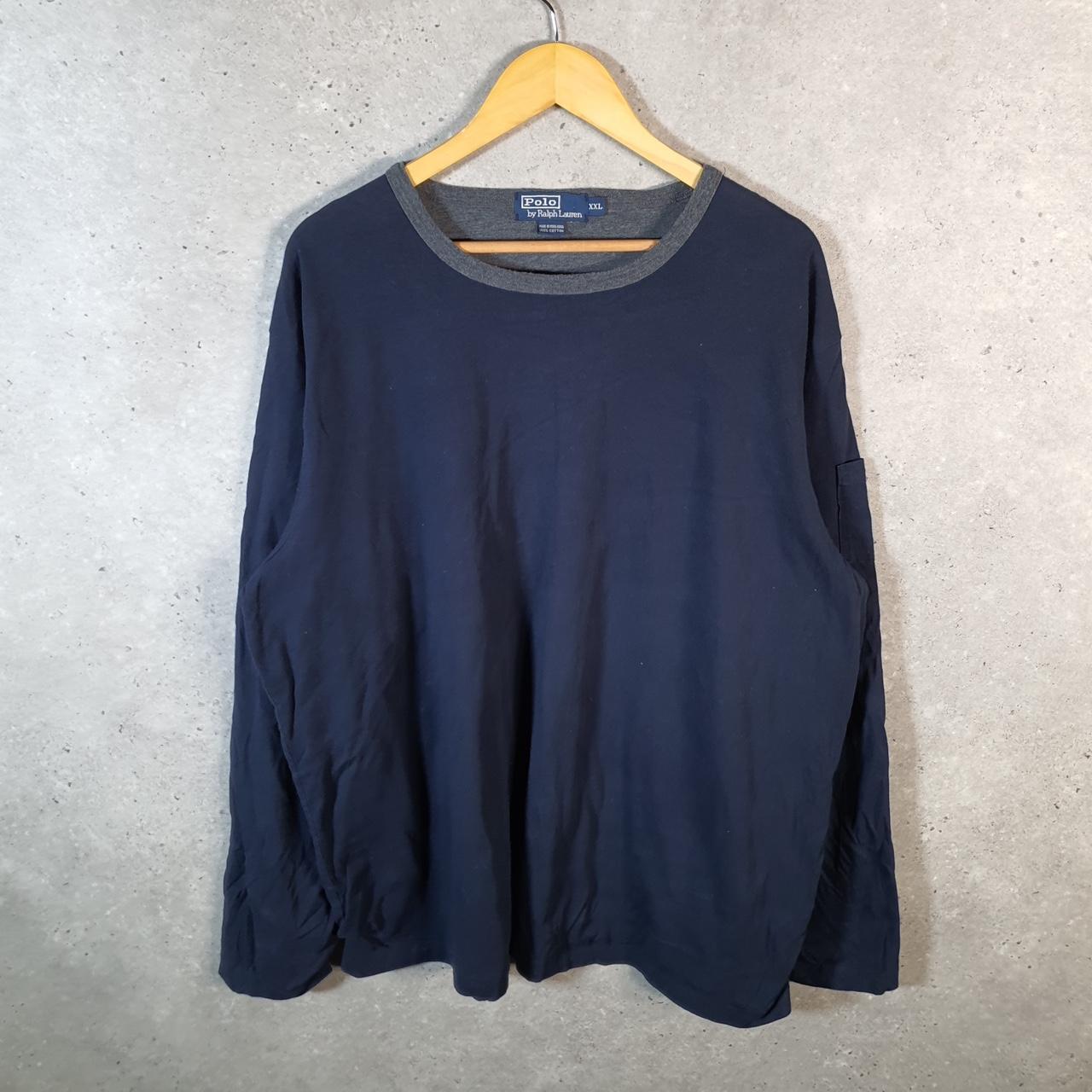 Vintage Ralph Lauren Polo Sweatshirt Men’s 2XL Navy Blue Pullover
